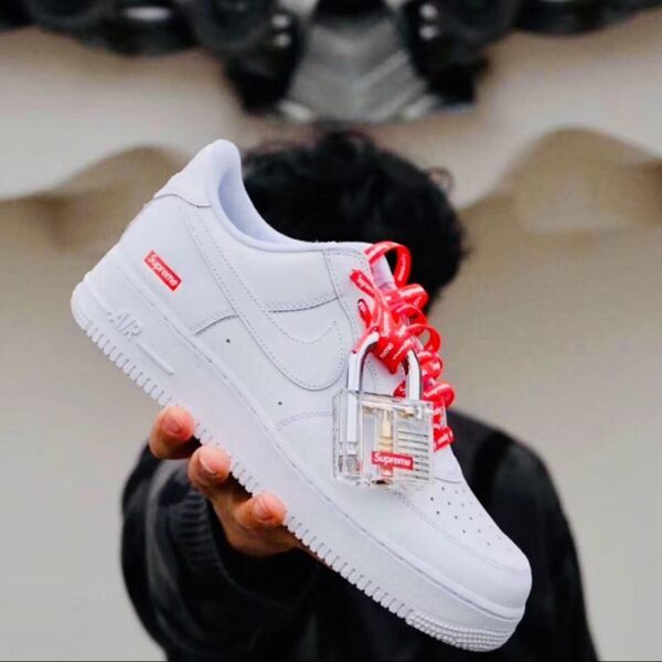 Nike Air Force 1 Low Supreme 'White' CU9225-100 - Hình ảnh 2