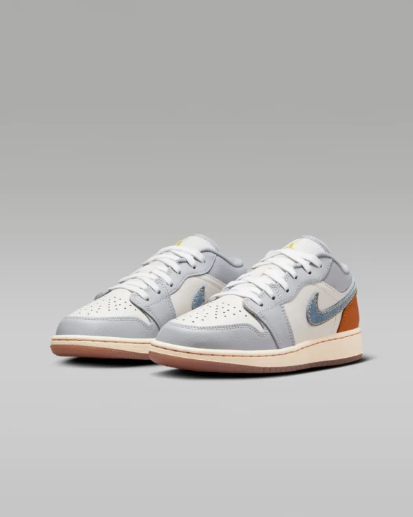 Nike Air Jordan 1 Low GS 'Denim Swoosh' FZ5046-041 - Hình ảnh 2