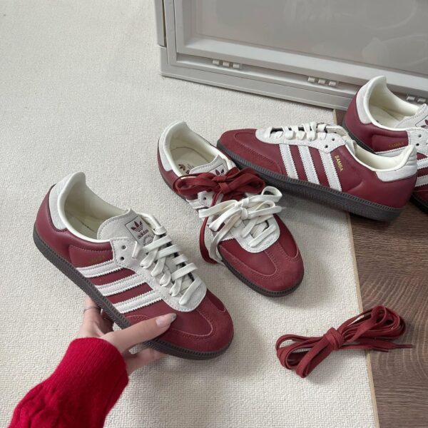 Adidas Samba OG 'Preloved Ruby Cream White' JI3216 - Hình ảnh 5